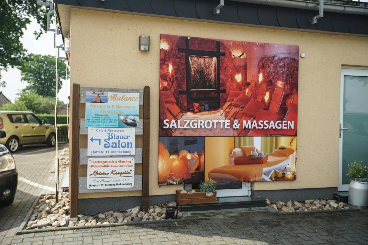 Stettiner Haff Nebengebaeude Villa Mönkebude Buitenkant foto